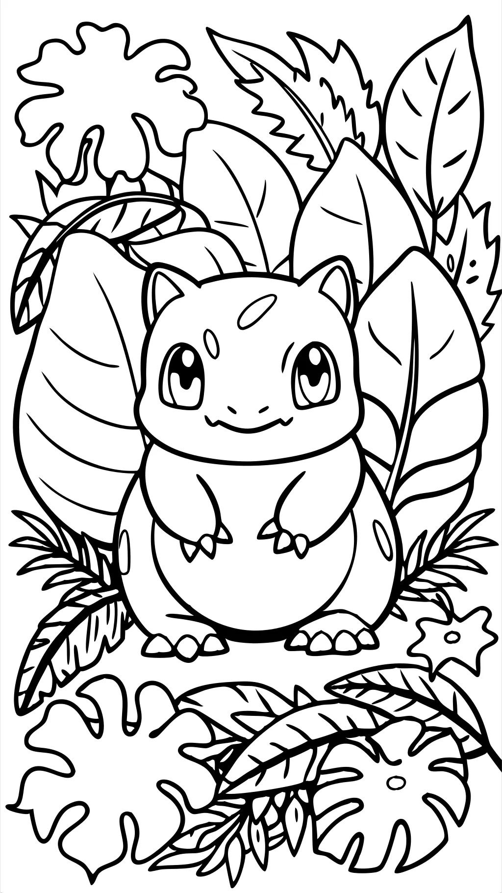 páginas para colorear de Pokemon Bulbasaur